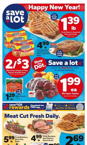 Save a Lot Flyer - 01/01/2025 - 01/07/2025.