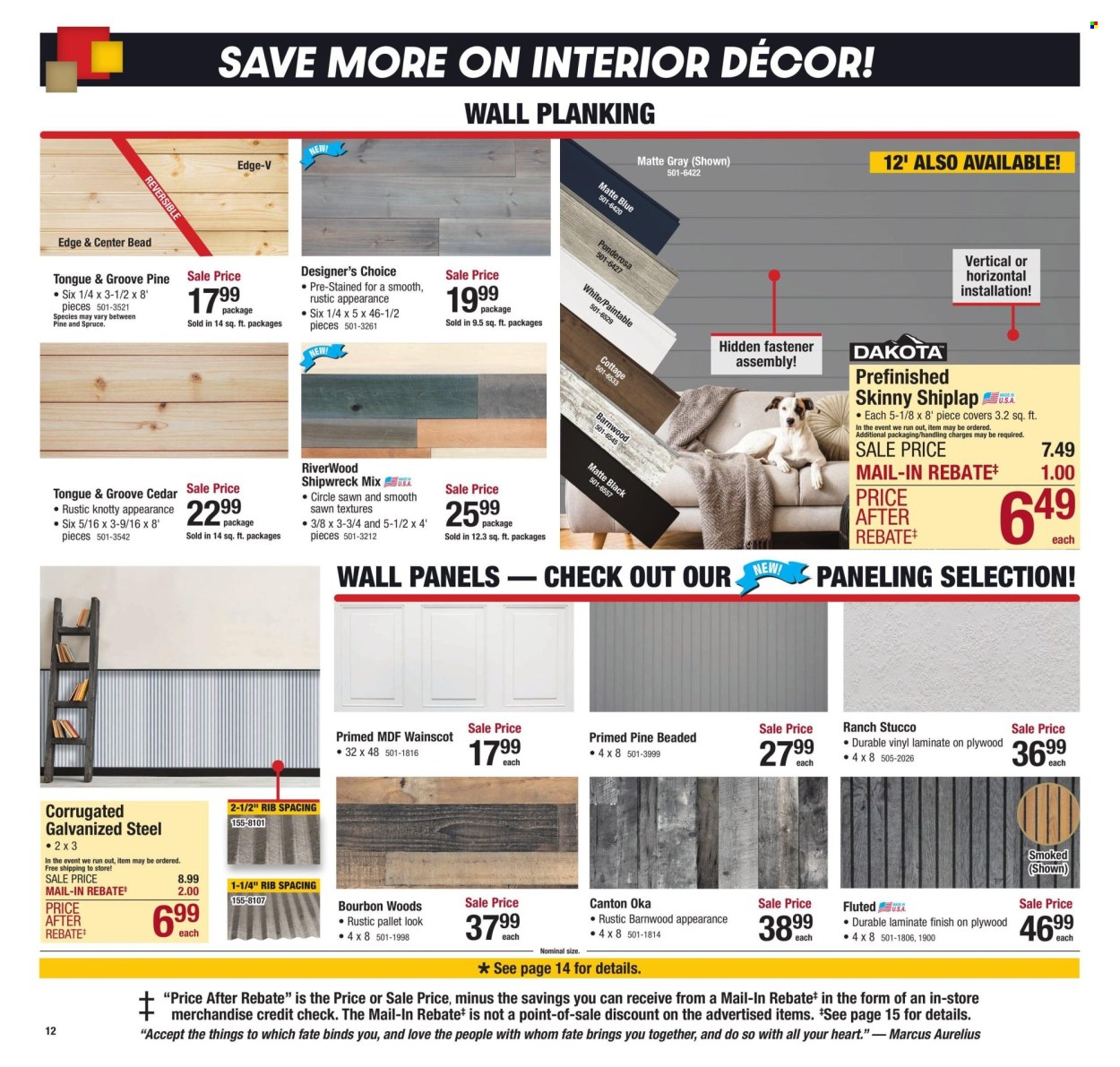 Menards ad - 01/01/2025 - 01/12/2025. Page 19