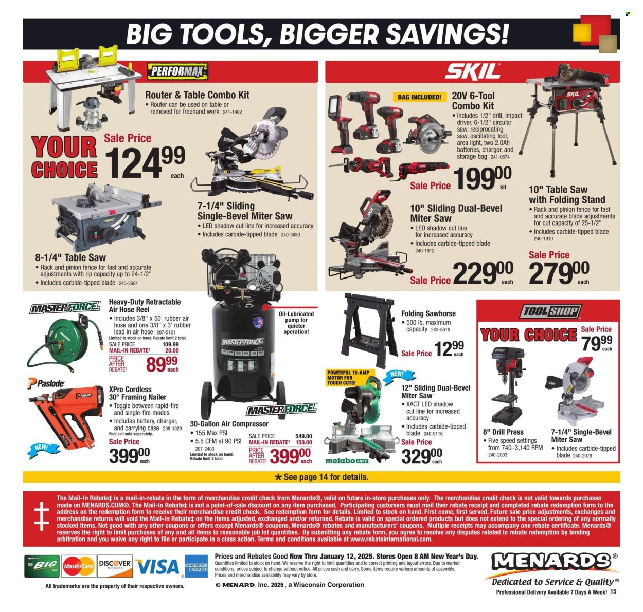 Menards ad - 01/01/2025 - 01/12/2025. Page 22