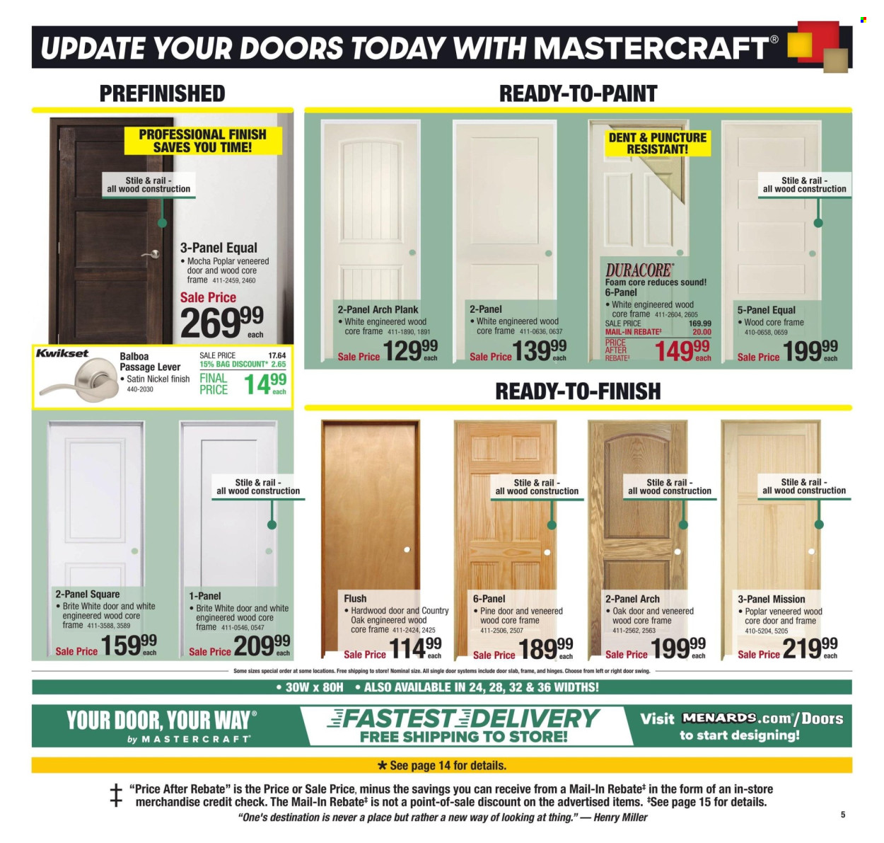 Menards ad - 01/01/2025 - 01/12/2025. Page 9