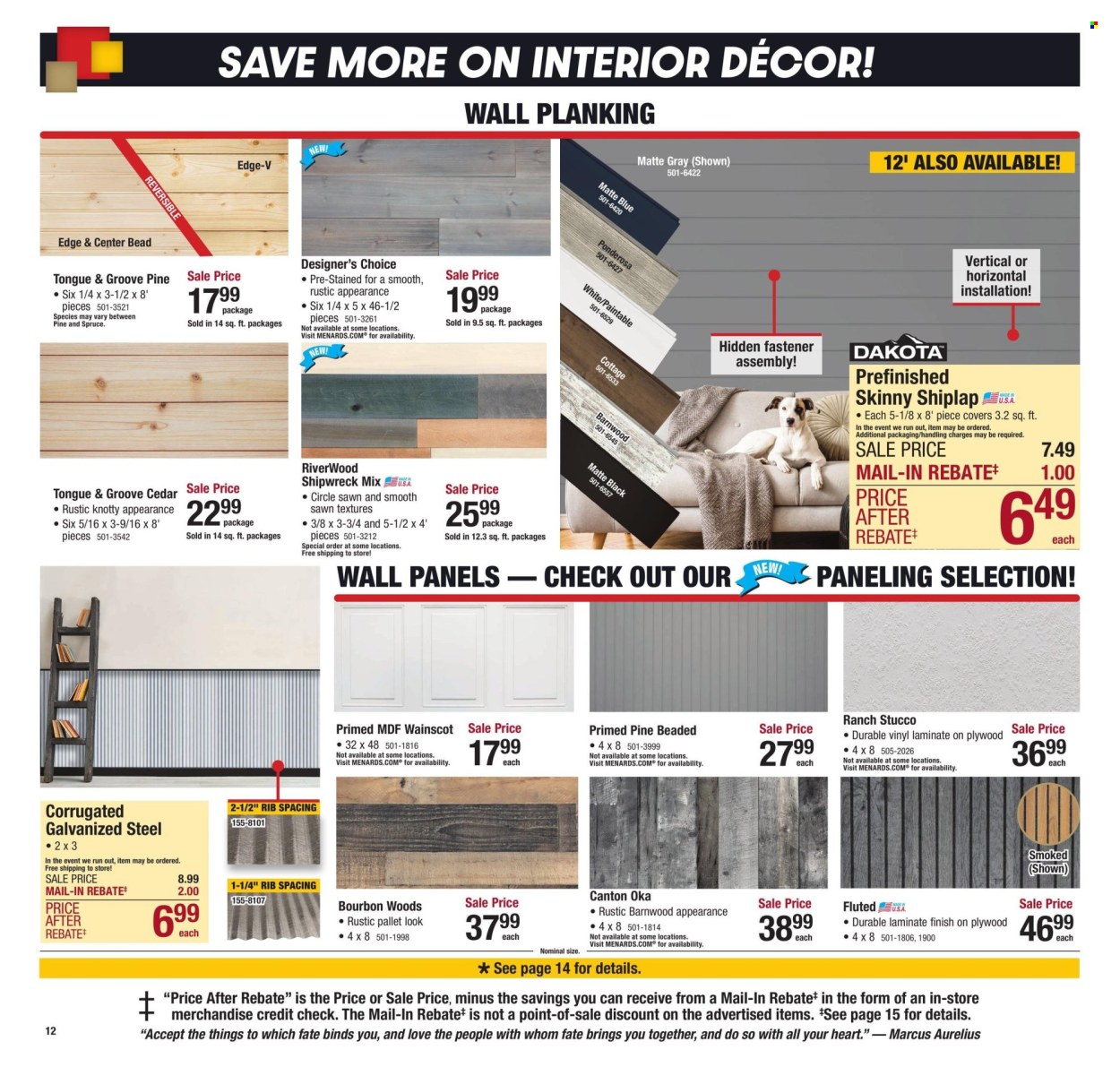 Menards ad - 01/01/2025 - 01/12/2025. Page 19