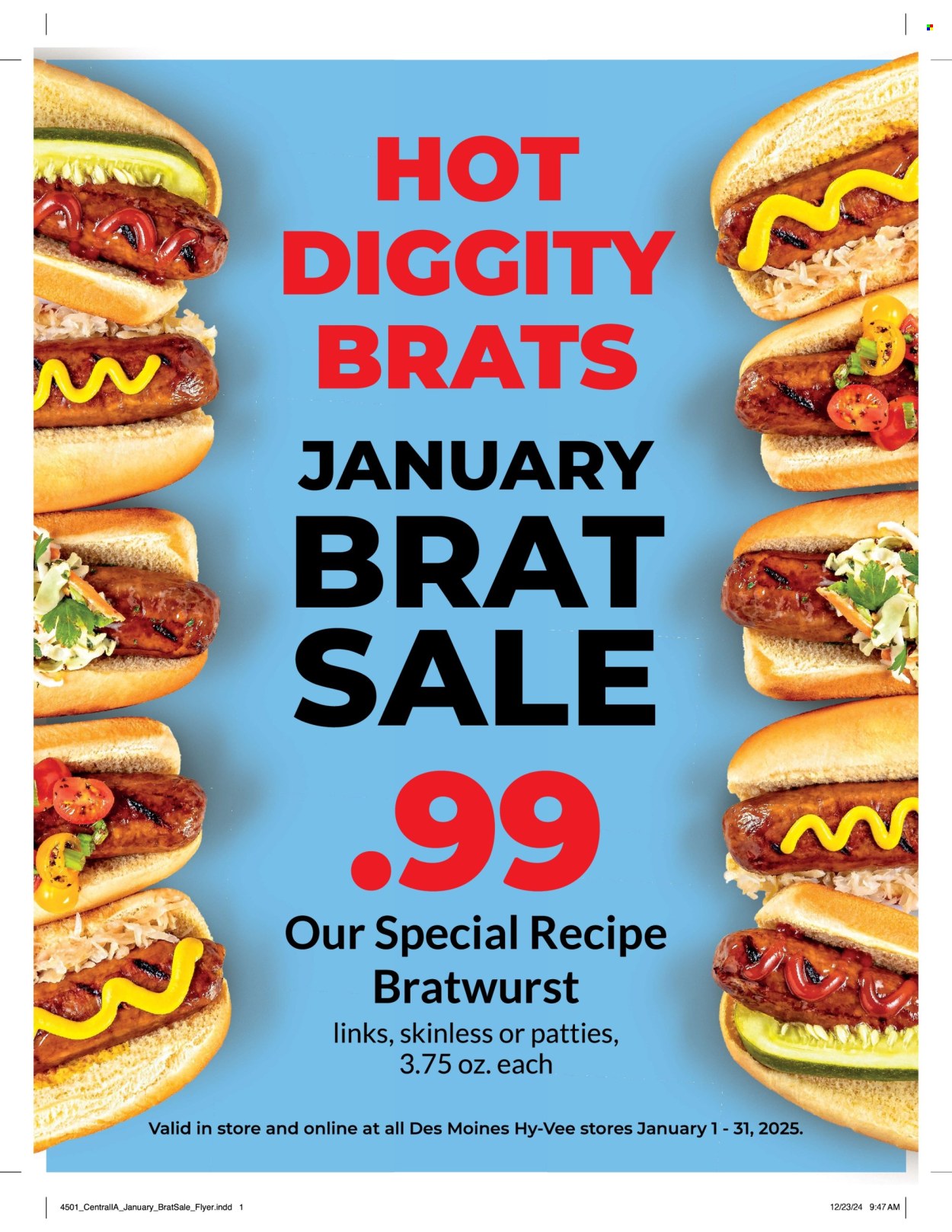 Hy-Vee ad - 01/01/2025 - 01/31/2025. Page 1