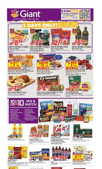 Giant Food Flyer - 01/03/2025 - 01/09/2025.