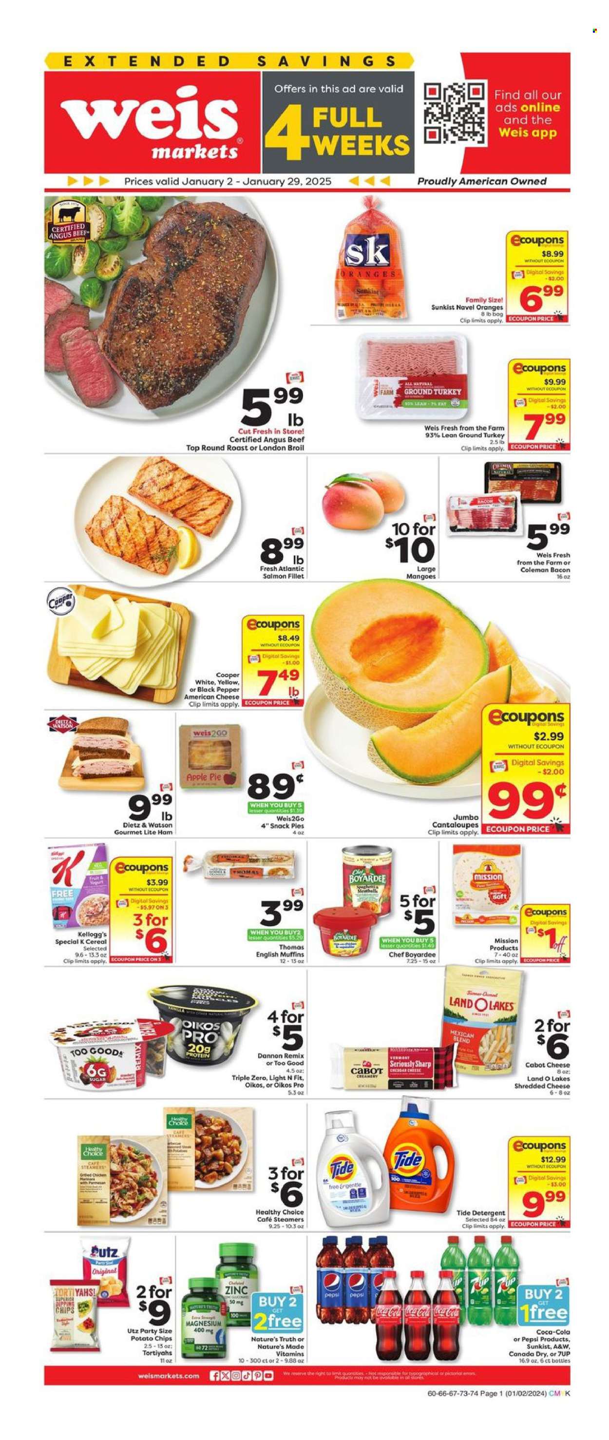 Weis ad - 01/02/2025 - 01/29/2025. Page 1