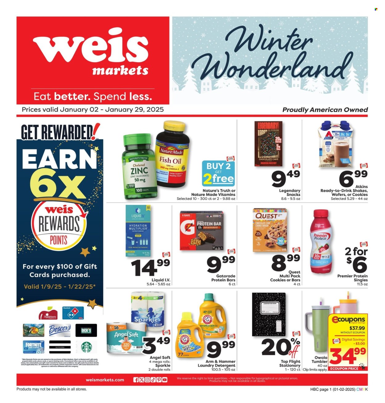 Weis ad - 01/02/2025 - 01/29/2025. Page 1
