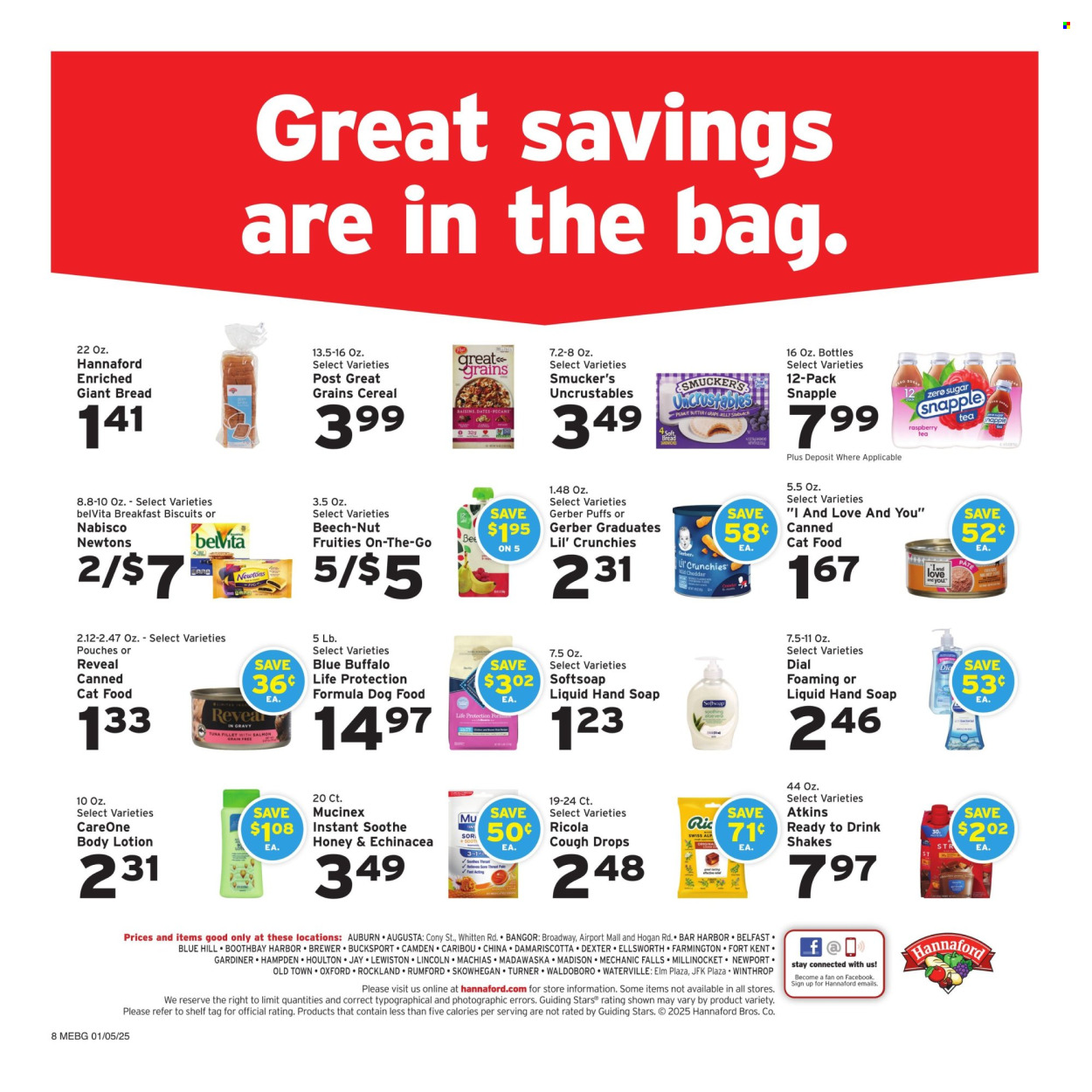 Hannaford ad - 01/05/2025 - 01/11/2025. Page 8