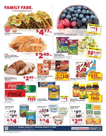 Family Fare Flyer - 01/05/2025 - 01/11/2025.