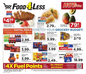 Food 4 Less Flyer - 01/08/2025 - 01/14/2025.