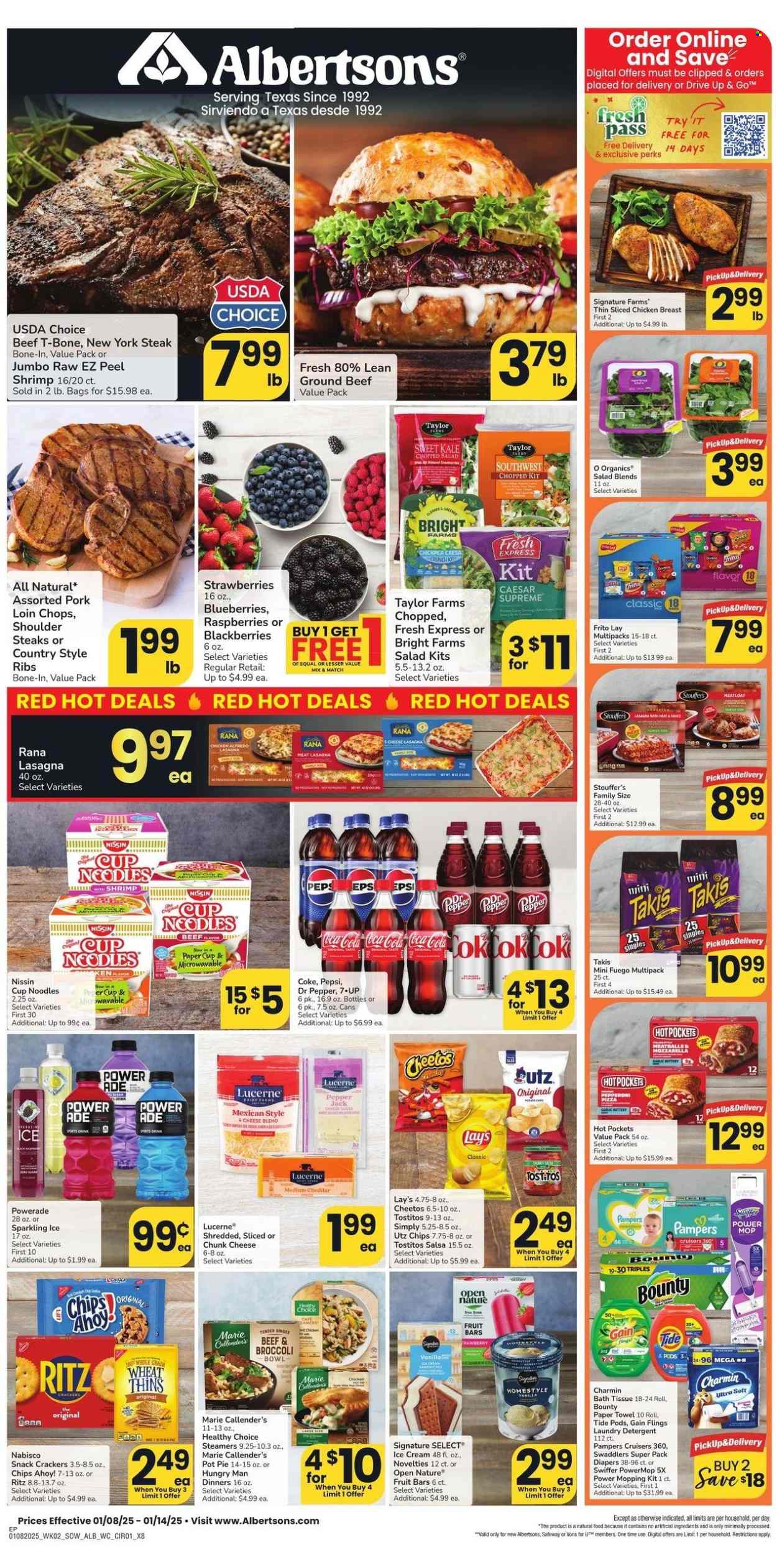 Albertsons ad - 01/08/2025 - 01/14/2025. Page 1