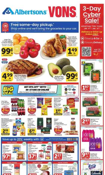 Vons Flyer - 01/08/2025 - 01/14/2025.