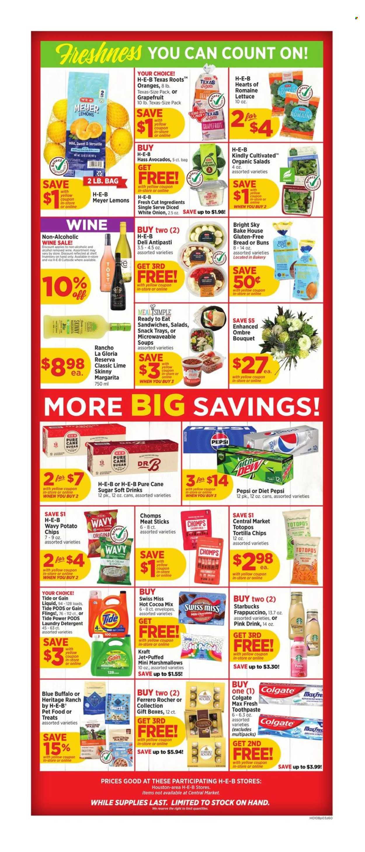H-E-B ad - 01/08/2025 - 01/14/2025. Page 3