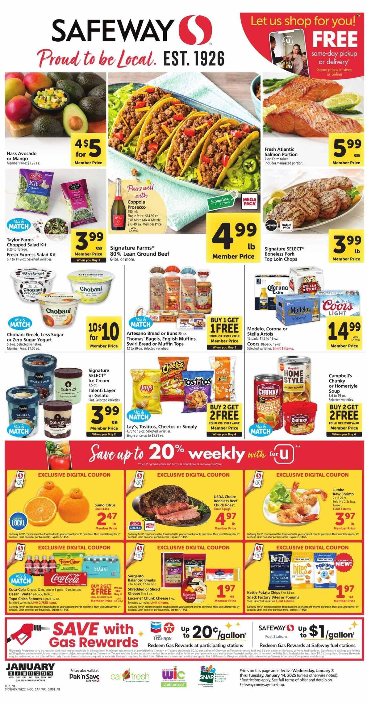 Safeway ad - 01/08/2025 - 01/14/2025. Page 1