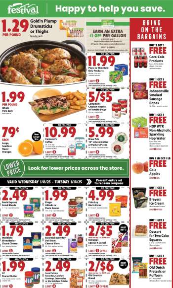 Festival Foods Flyer - 01/08/2025 - 01/14/2025.