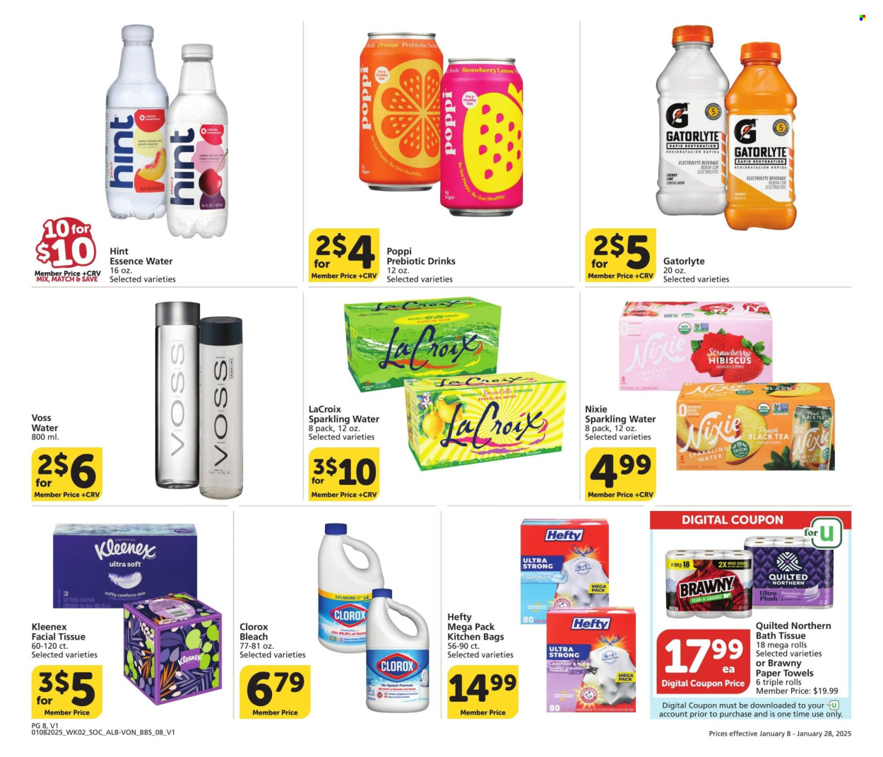 Albertsons ad - 01/08/2025 - 01/28/2025. Page 8