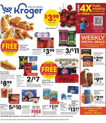 Kroger Flyer - 01/08/2025 - 01/14/2025.