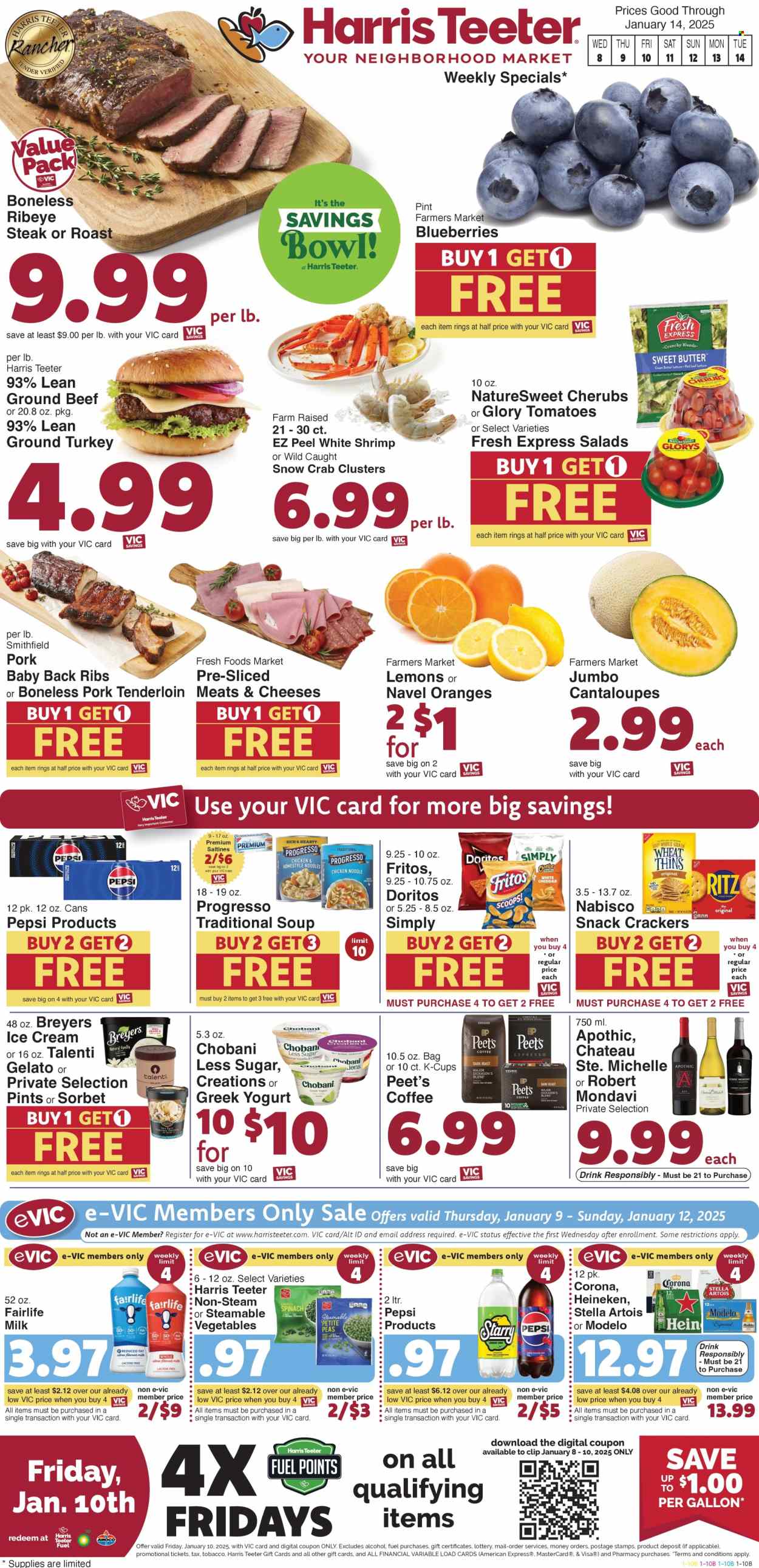 Harris Teeter ad - 01/08/2025 - 01/14/2025. Page 1