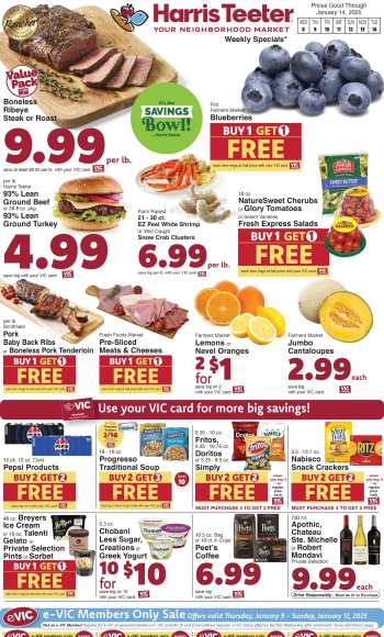 Harris Teeter Flyer - 01/08/2025 - 01/14/2025.