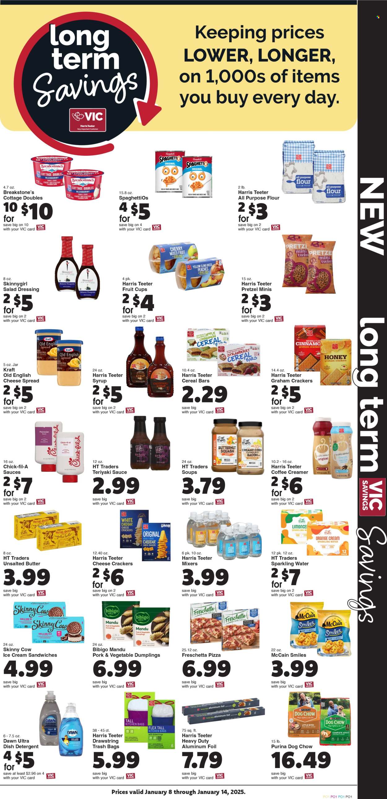 Harris Teeter ad - 01/08/2025 - 01/14/2025. Page 8