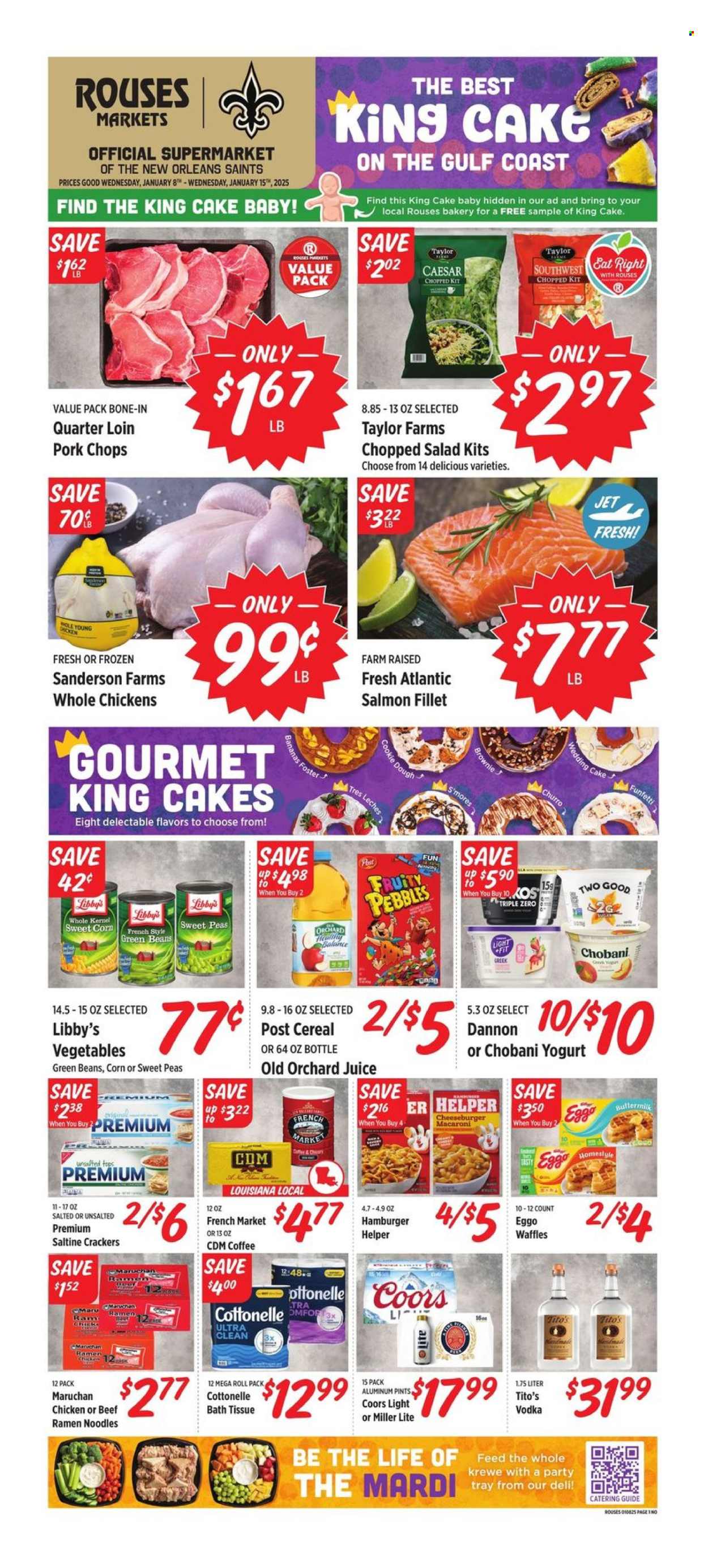 Rouses Markets ad - 01/08/2025 - 01/15/2025. Page 1