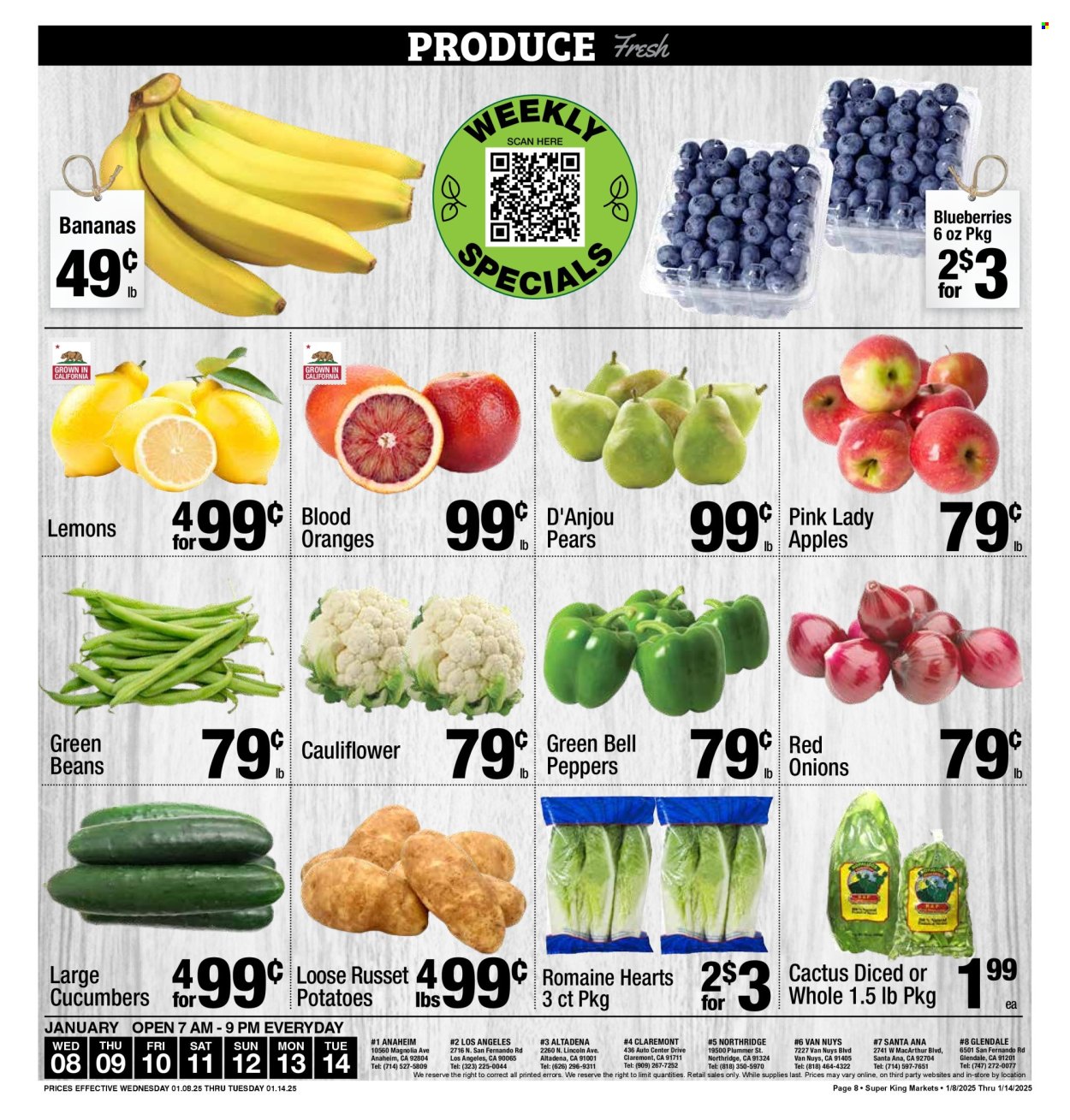 Super King Markets ad - 01/08/2025 - 01/14/2025. Page 8