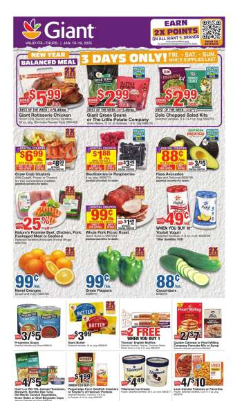 Giant Food Flyer - 01/10/2025 - 01/16/2025.