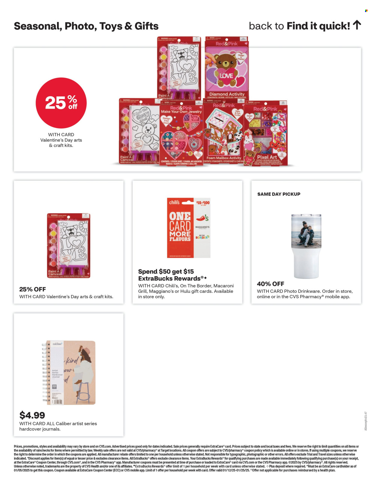 CVS Pharmacy ad - 01/12/2025 - 01/18/2025. Page 20