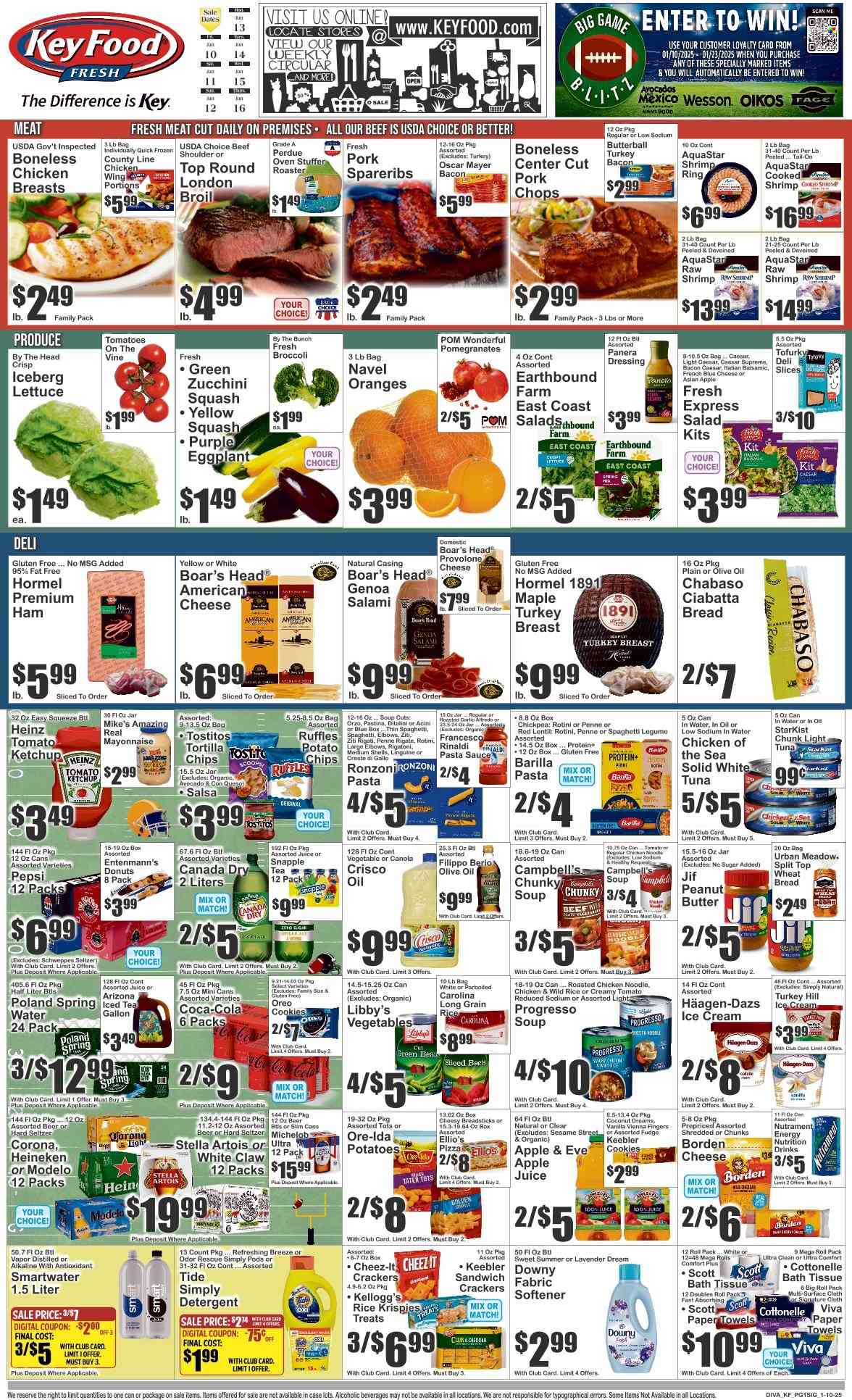 Key Food ad - 01/10/2025 - 01/16/2025. Page 1