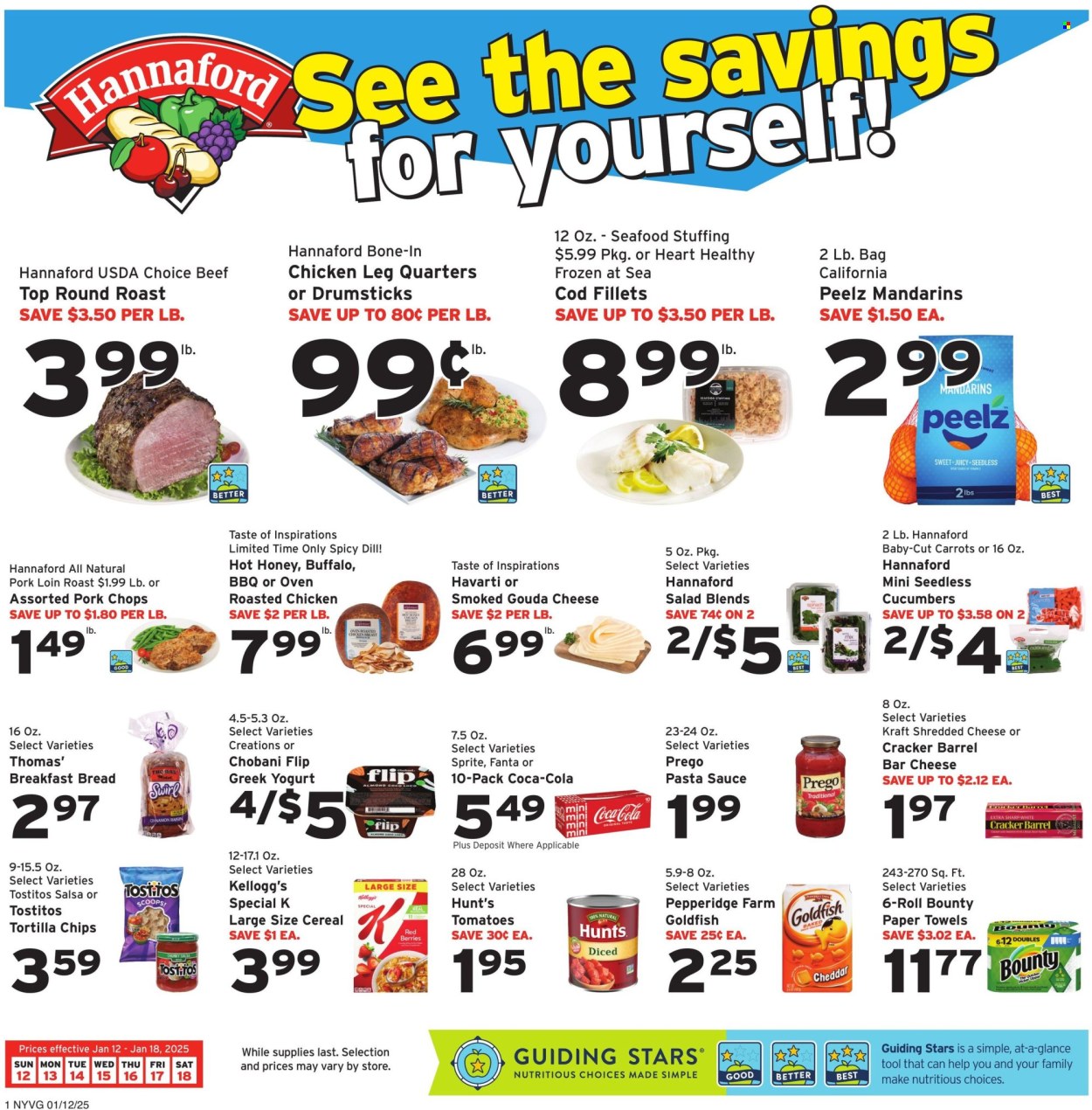 Hannaford ad - 01/12/2025 - 01/18/2025. Page 1