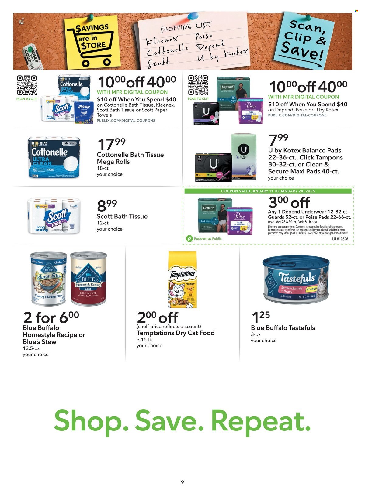 Publix ad - 01/11/2025 - 01/24/2025. Page 9