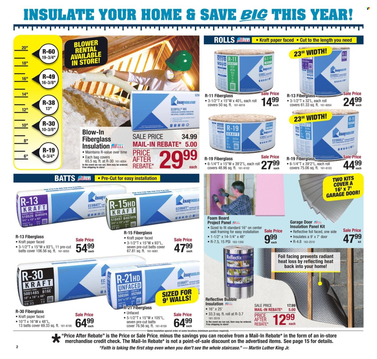 Menards ad - 01/13/2025 - 01/26/2025. Page 2
