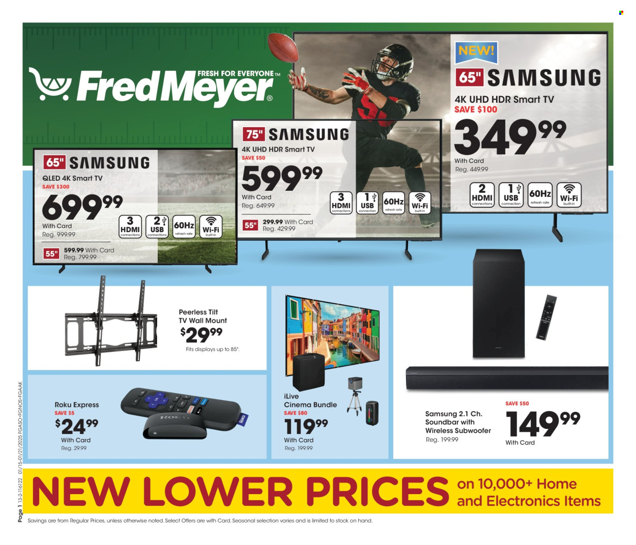 Fred Meyer ad - 01/15/2025 - 01/21/2025. Page 1