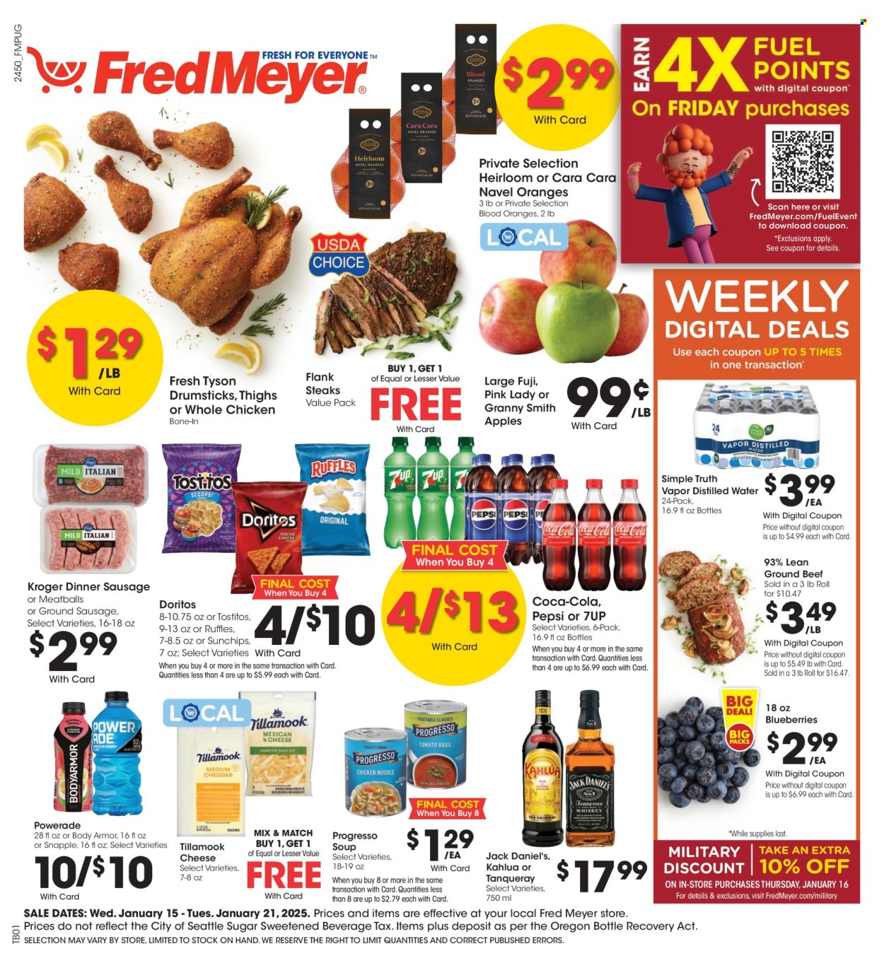 Fred Meyer ad - 01/15/2025 - 01/21/2025. Page 1