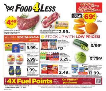 Food 4 Less Flyer - 01/15/2025 - 01/21/2025.