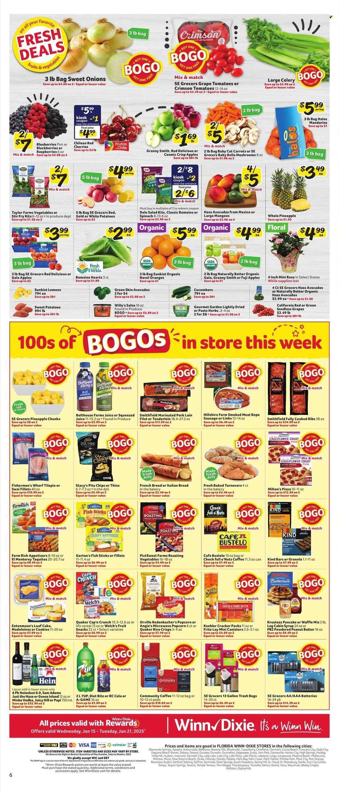 Winn Dixie ad - 01/15/2025 - 01/21/2025. Page 9