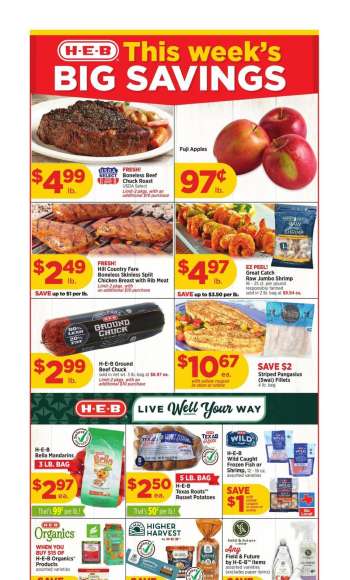 H-E-B Flyer - 01/15/2025 - 01/21/2025.