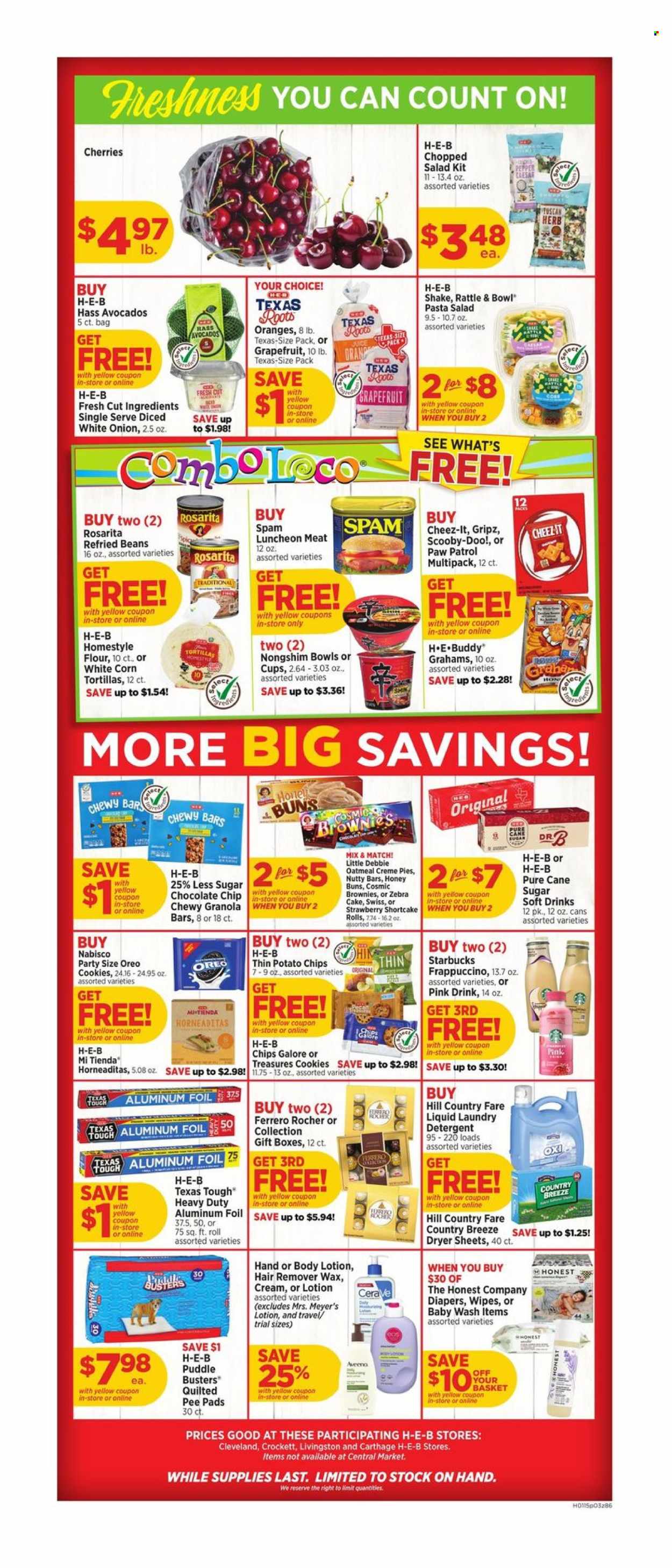 H-E-B ad - 01/15/2025 - 01/21/2025. Page 3