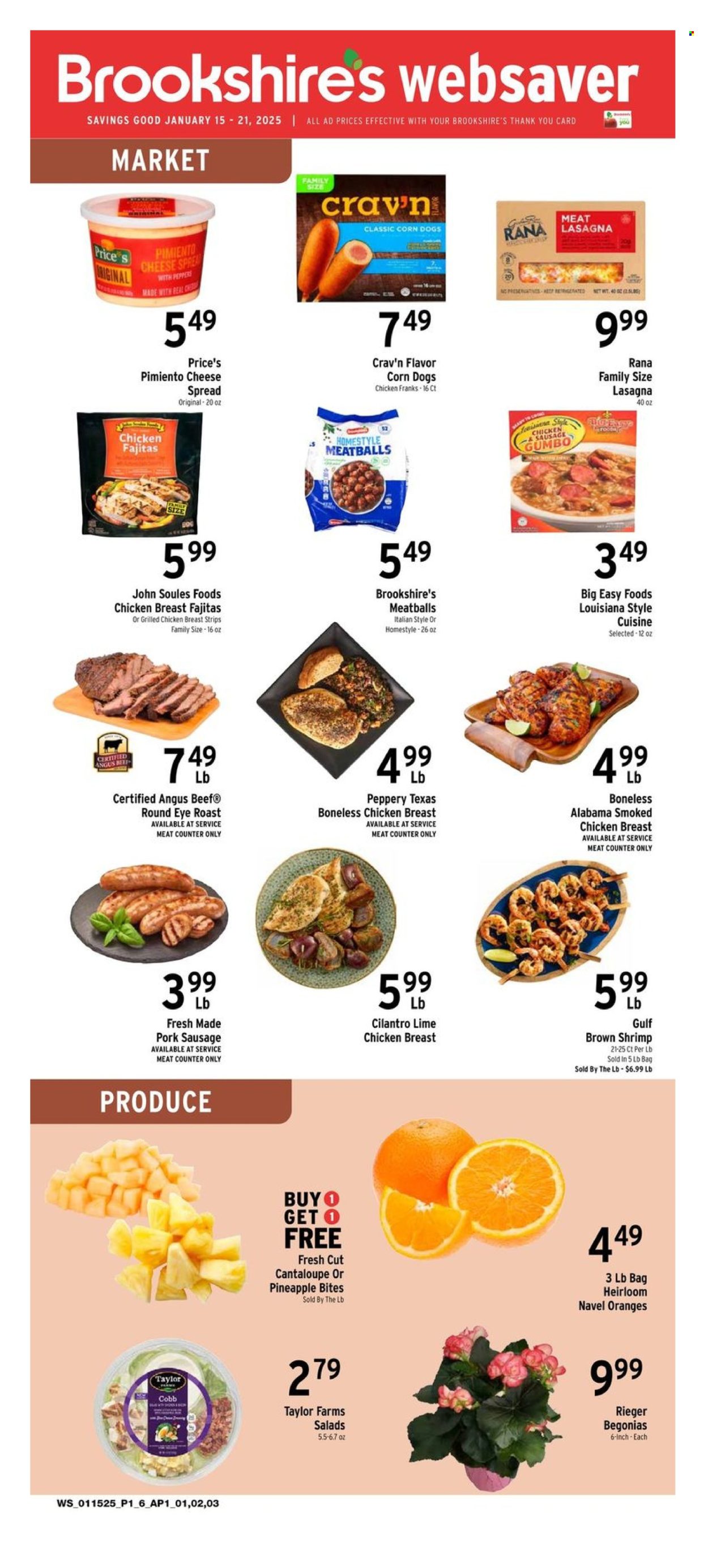 Brookshires ad - 01/15/2025 - 01/21/2025. Page 1