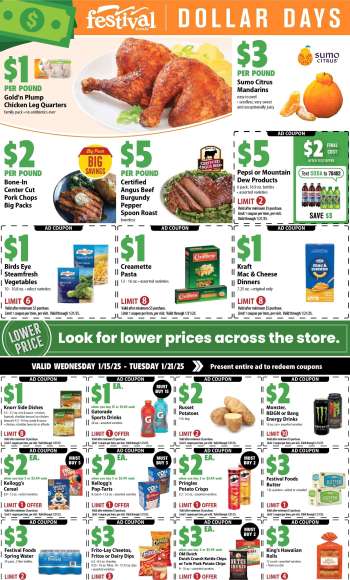 Festival Foods Flyer - 01/15/2025 - 01/21/2025.
