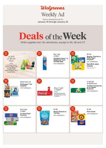 Walgreens Flyer - 01/19/2025 - 01/25/2025.