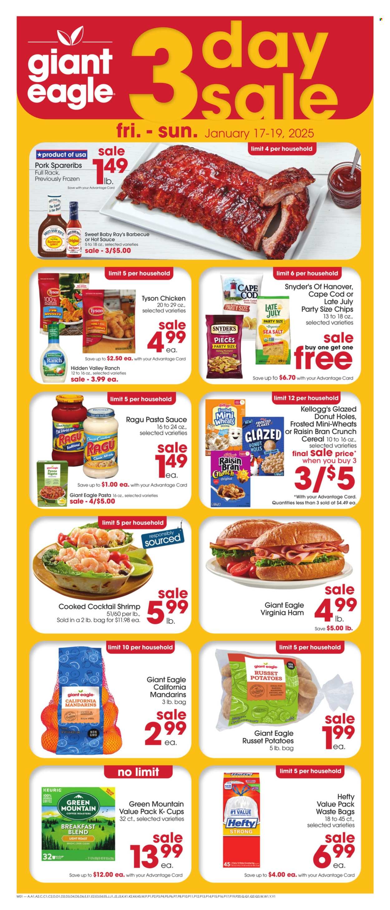 Giant Eagle ad - 01/16/2025 - 01/22/2025. Page 1
