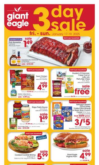 Giant Eagle Flyer - 01/16/2025 - 01/22/2025.