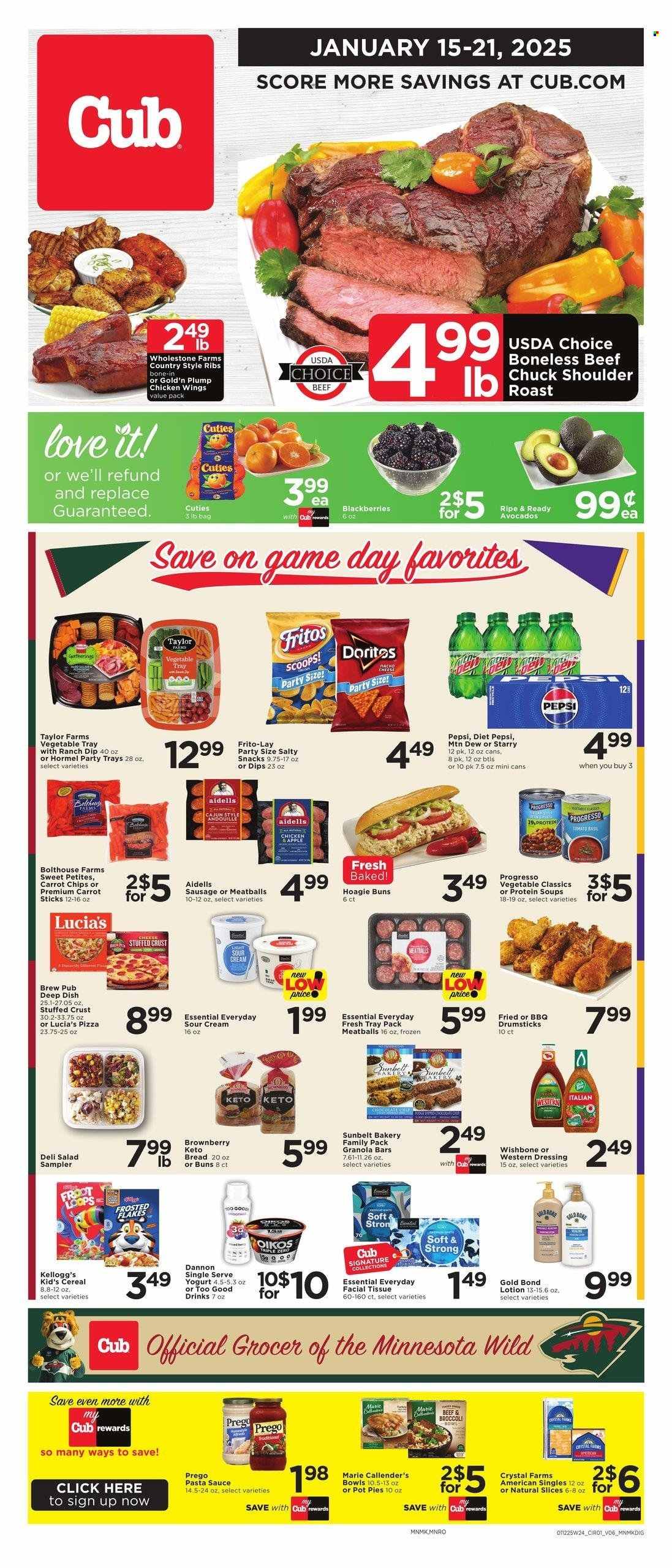 Cub Foods ad - 01/15/2025 - 01/21/2025. Page 1