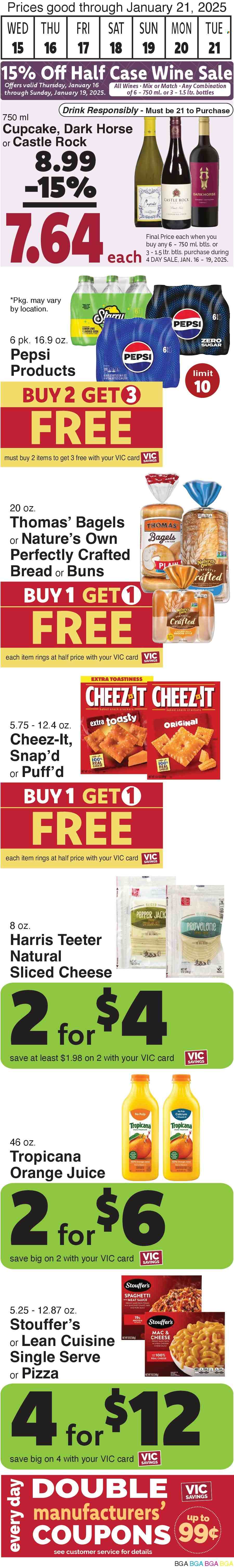 Harris Teeter ad - 01/15/2025 - 01/21/2025. Page 2