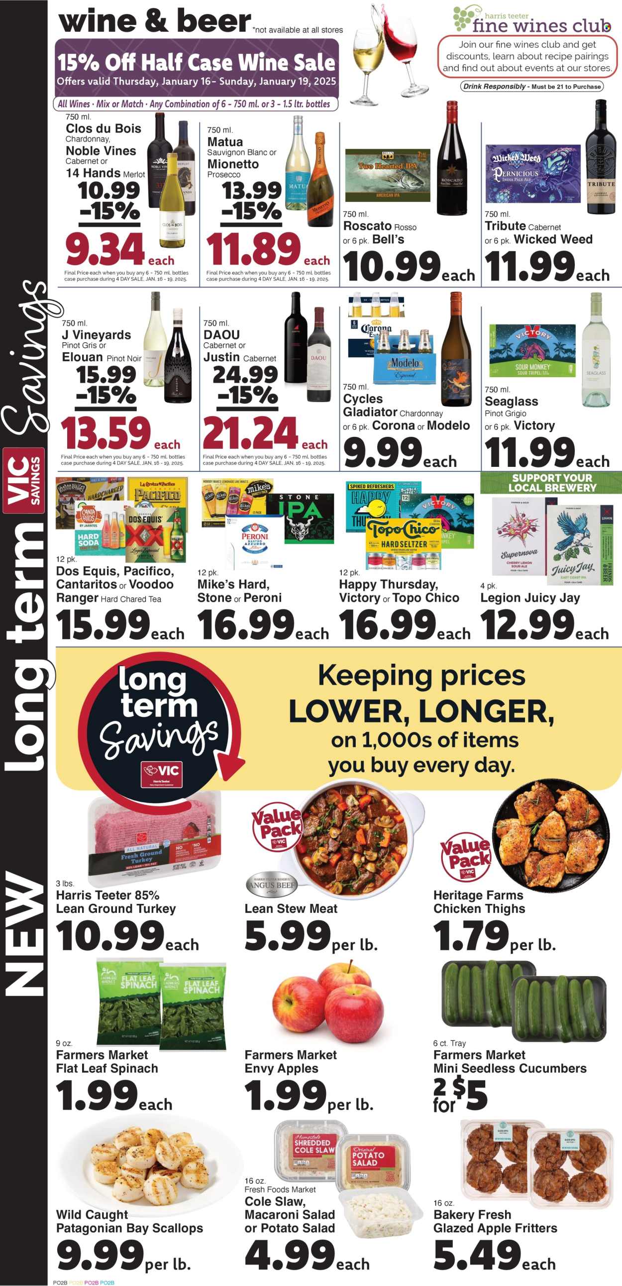 Harris Teeter ad - 01/15/2025 - 01/21/2025. Page 9