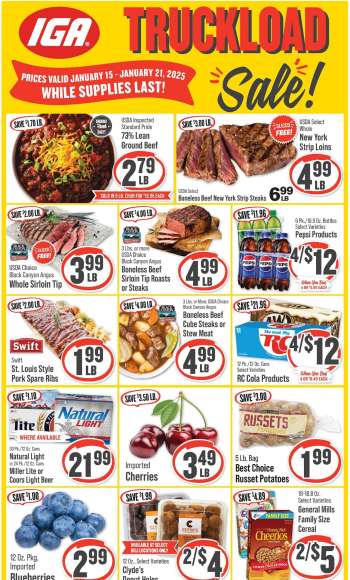 IGA Flyer - 01/15/2025 - 01/21/2025.