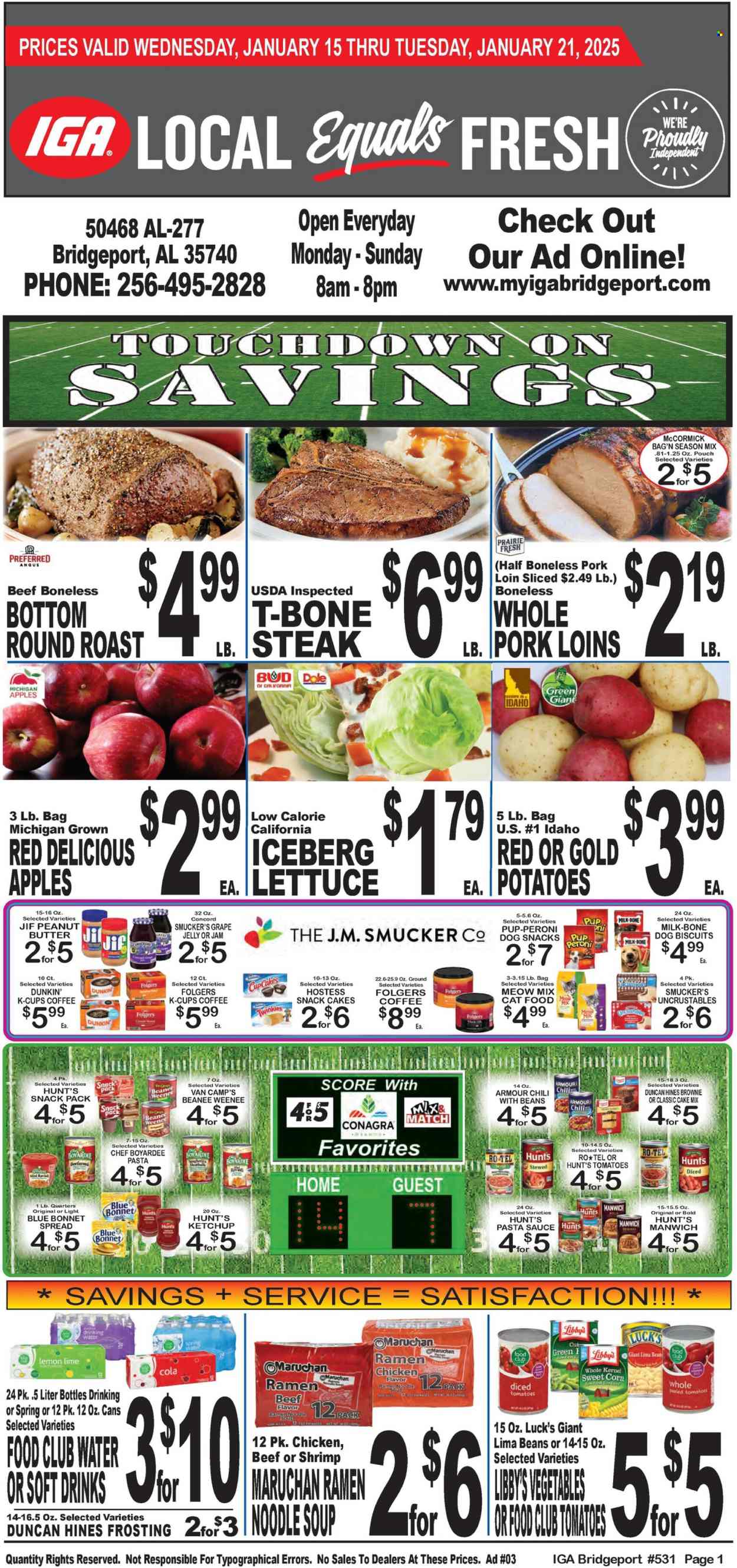 IGA ad - 01/15/2025 - 01/21/2025. Page 1