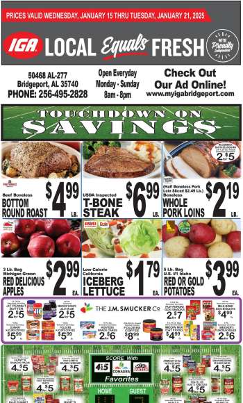 IGA Flyer - 01/15/2025 - 01/21/2025.