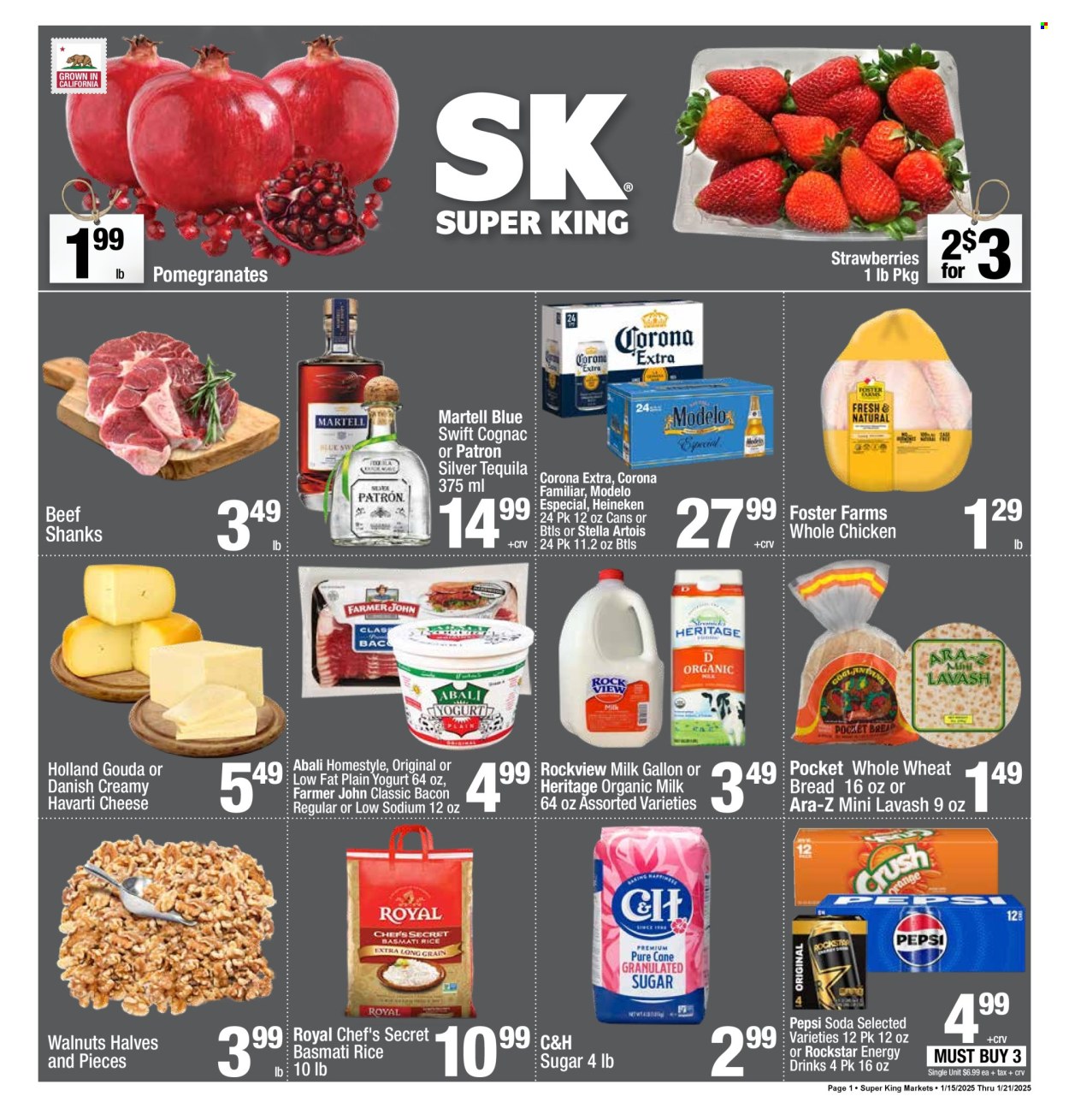Super King Markets ad - 01/15/2025 - 01/21/2025. Page 1