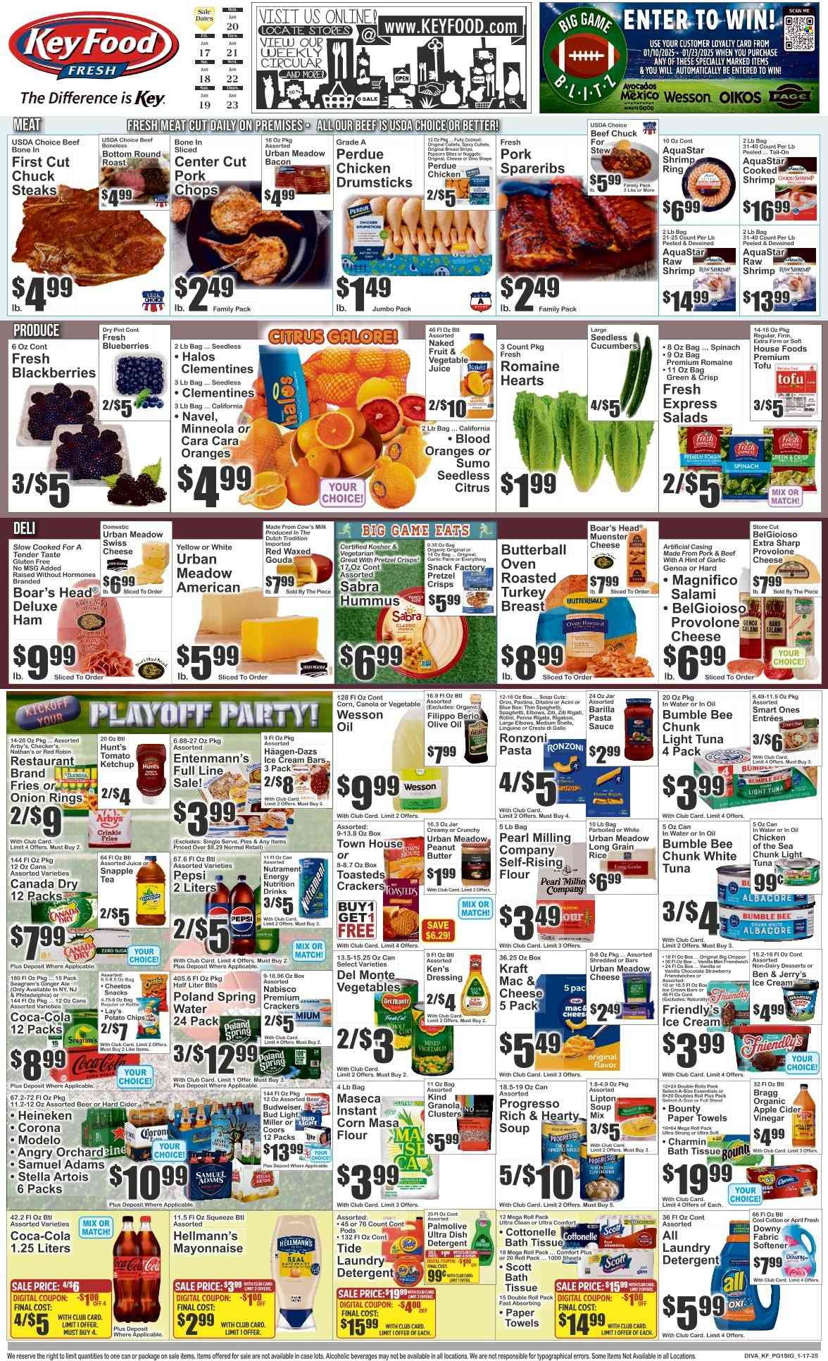Key Food ad - 01/17/2025 - 01/23/2025. Page 1