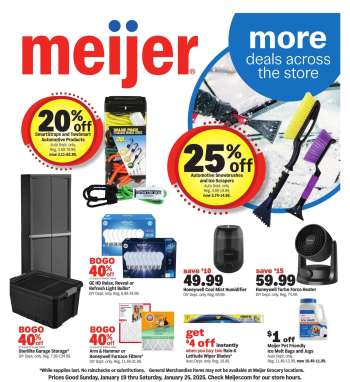 Meijer Flyer - 01/19/2025 - 01/25/2025.